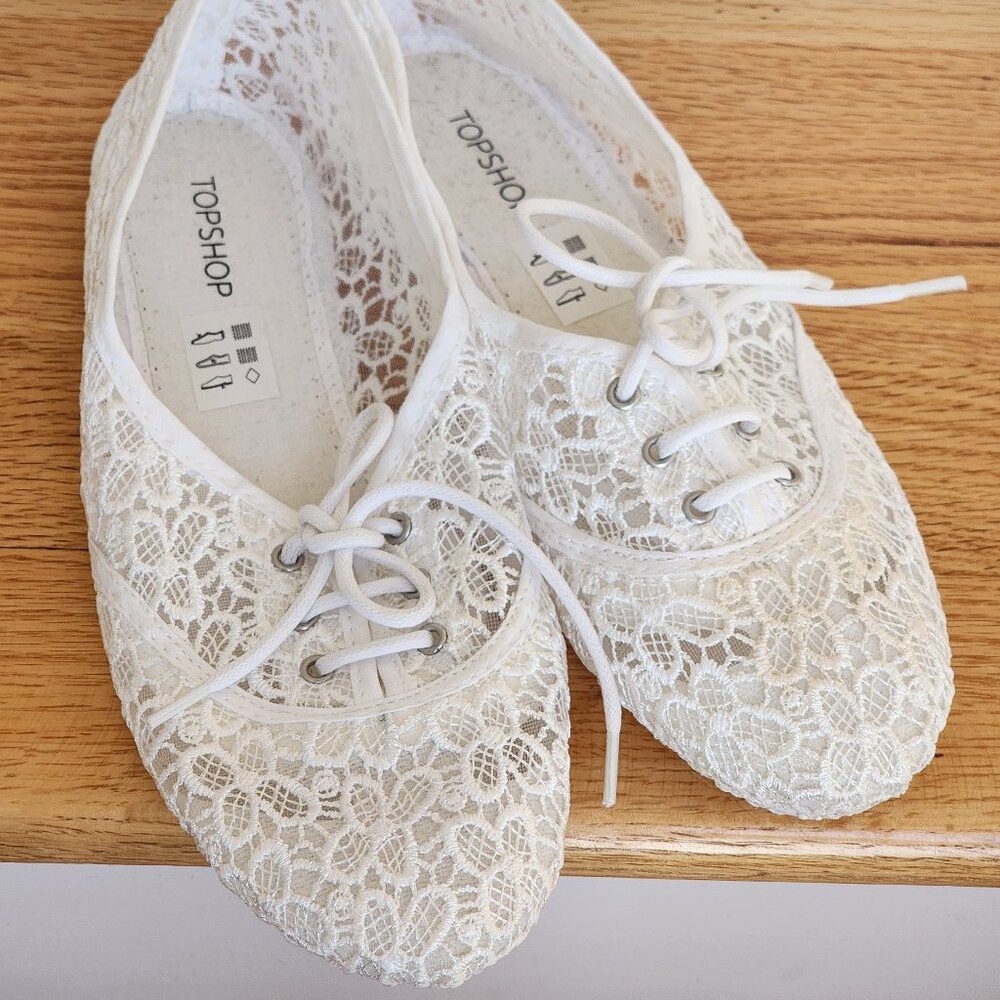 Topshop lace womens shoe size 39